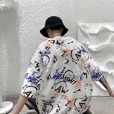 特P20控39高品质夏季新款复古纯棉印花圆领短袖T恤TC01，男装T恤，电商B370