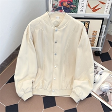 秋季新款港风美式vibe潮流灯芯绒拼接双层外套棒球服JK1401-P58，男装夹克，星座313A(原308A-2)