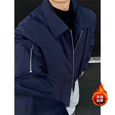 短款教练飞行夹克冬季夹棉加厚复古外套棉服男5D1180-TP5598，男装夹克，电商A102