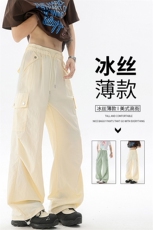 美式阔腿降落伞兵工装裤男夏季冰丝薄款防晒冲锋登山裤子KZ055P50，男装防晒衣，电商B312
