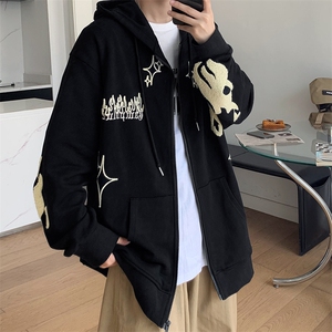 WY95-P38毛巾绣开衫卫衣外套图片