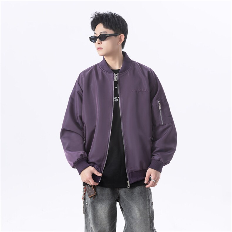 港风日系复古设计感刺绣拼接立领夹克男XZ213-JK4321-P108控128,男装夹克,星座213