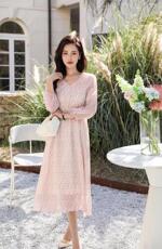 夏季碎花连衣裙,女装连衣裙,依生伴