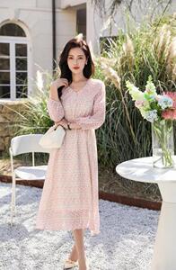 夏季碎花连衣裙,女装连衣裙,依生伴