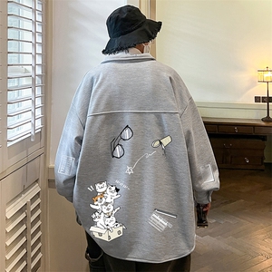 控58加厚加绒衬衫男大码长袖衬衣男外套 HC79115-P38 加绒款-P48图片