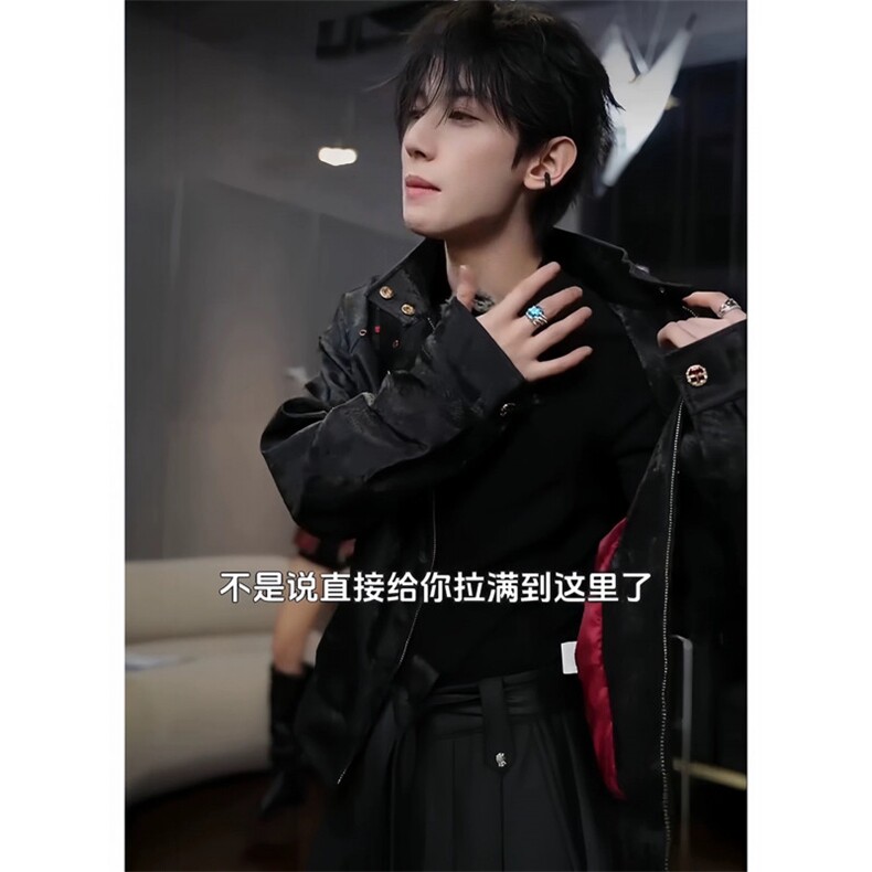 706-JK2525-P118现货春季男士蟒蛇纹理感皮衣短款夹克外套,男装夹克,星座706-1