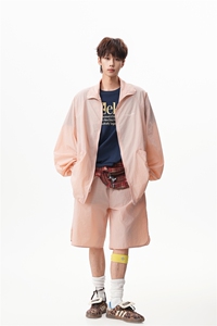 8XL-M 特大码冰丝防晒服短裤套装男户外防晒衣运动外套潮TZ102P65图片