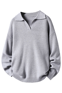 【抖音得物】2025秋季时尚毛衣针织衫翻领男士长袖图片