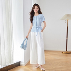 2025年夏季两件套休闲/淑女，女装套装/套裙，秀美人生