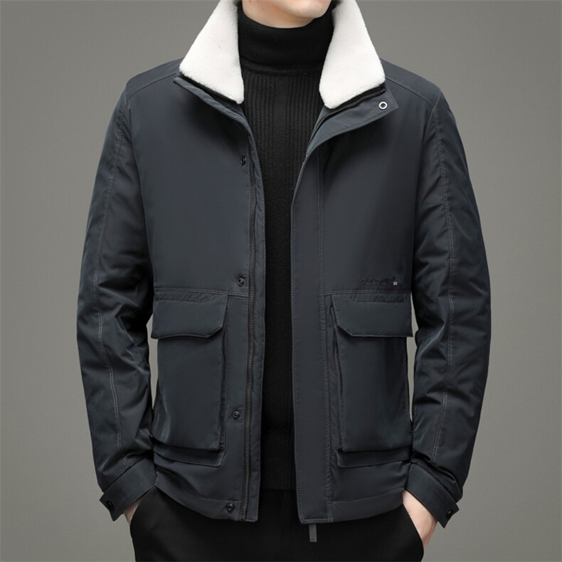 BZL2186钱塘2020-3冬季羽绒服白鸭绒防寒保暖外套加厚P235,男装羽绒服,钱塘207-3
