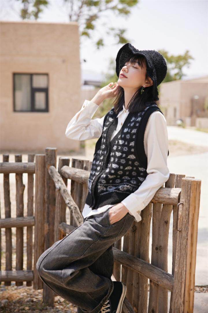 21秋季针织马甲，女装马夹，叙函-2