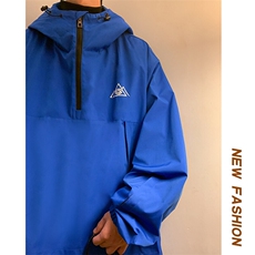 冬新户外双板防水滑雪服男保暖加绒内里中性风套头外套M79-P120，男装棉衣，电商A001