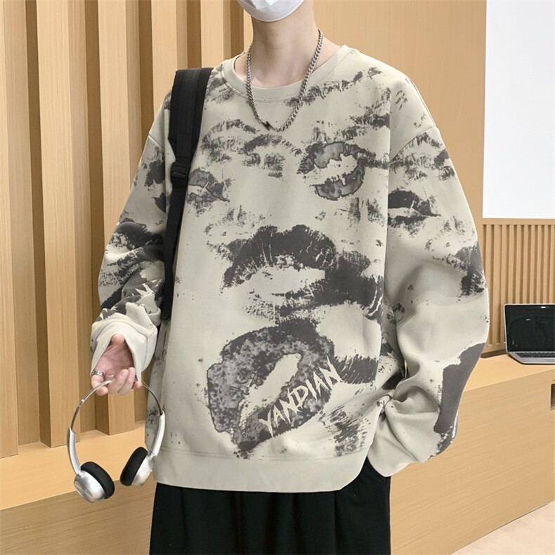 大码秋冬潮流印花卫衣男宽松休闲W9917,男装卫衣,星座1107-1