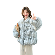 新款现货蓝色丝绒羽绒服2C007-509-P335-k498（90绒），女装羽绒服，2C007