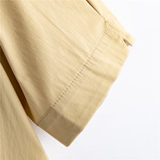 气质优雅纯色短袖收腰衬衫阔腿裙裤两件套女，女装衬衫，水衣源