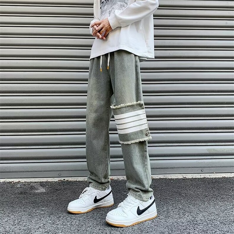 美式牛仔裤男款秋季长裤潮 NJ76 P38图片