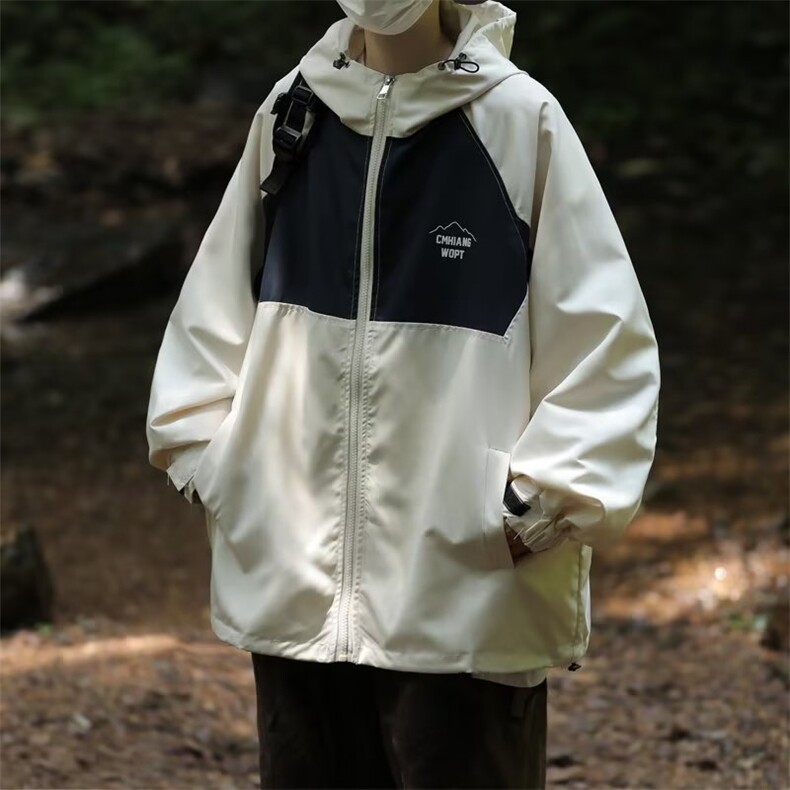 美式复古高街夹克男2024年春秋季新款潮牌宽松棒球服外套图片