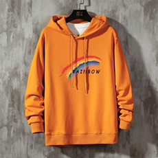 WY2064-P40纯连帽卫衣男大码运动帽衫宽松薄外套，男装卫衣，电商A040A