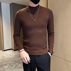 店主风小伙秋冬男士半高领套头长袖针织毛衣男修身301A-1/M68/P38，男装针织衫/毛衣，星座301A-1