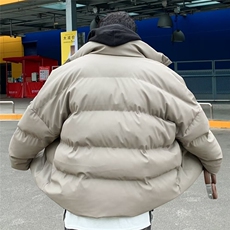 灰色新款棉衣外套男2025冬季保暖面包服cleanfit宽松美式立领棉服，男装棉衣，星座601-2