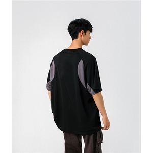 1速干美式投篮街头印花球服大码M-5XL短袖T恤男DX78028P50控78图片