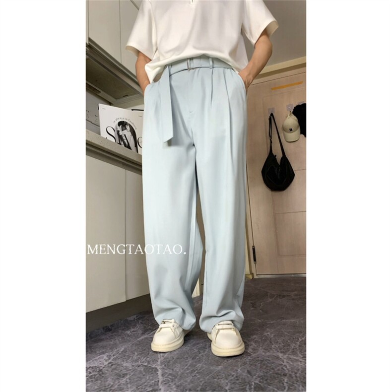 现货（量大价优)~春夏季冰丝垂感显瘦西装休闲长裤K06009P45,男装西裤,星座1004（原星座815-3）