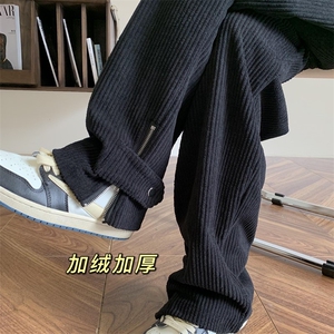 重磅粗条灯芯绒加绒加厚拉链休闲裤M~5XL XZ604-KG42JR-P65控78图片