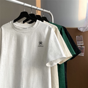 数据款 250克重磅砂洗硅胶印花天丝棉冰丝短袖T恤JF202-特P38控58图片