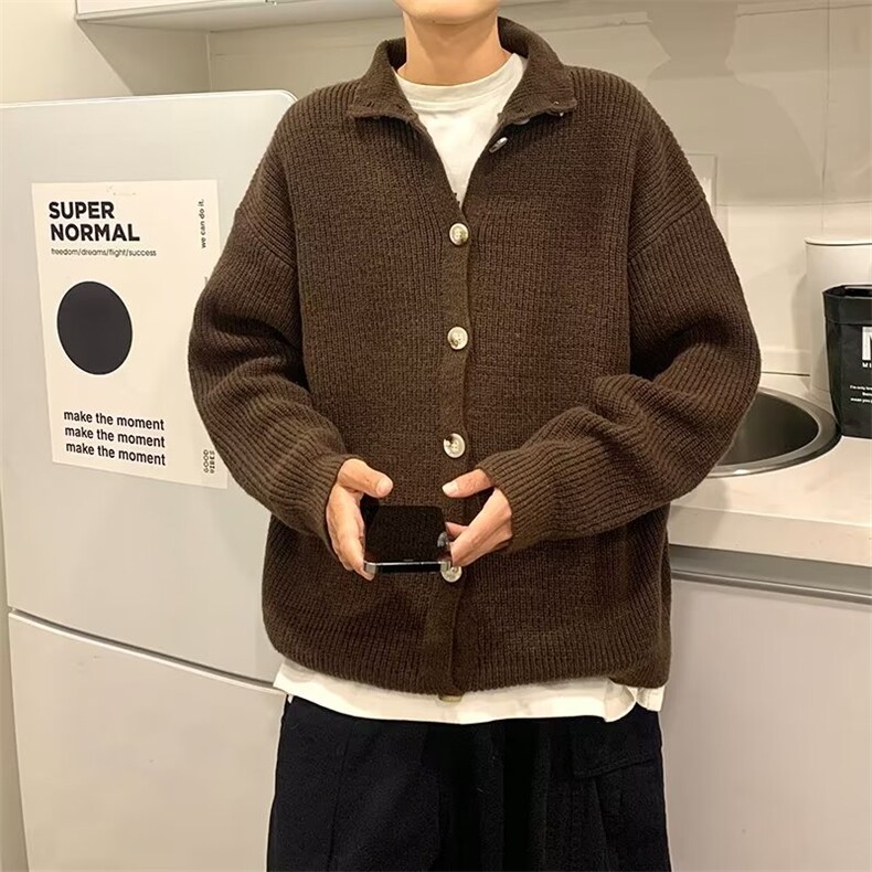 韩式慵懒风开衫休闲毛衣外套男M210P55,男装针织衫/毛衣,星座1116-2