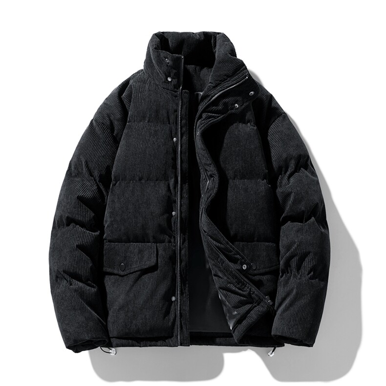 羽绒棉服男冬季休闲冬装潮牌加厚保暖灯芯绒外套男M0776-P105,男装棉衣,星座308B-2