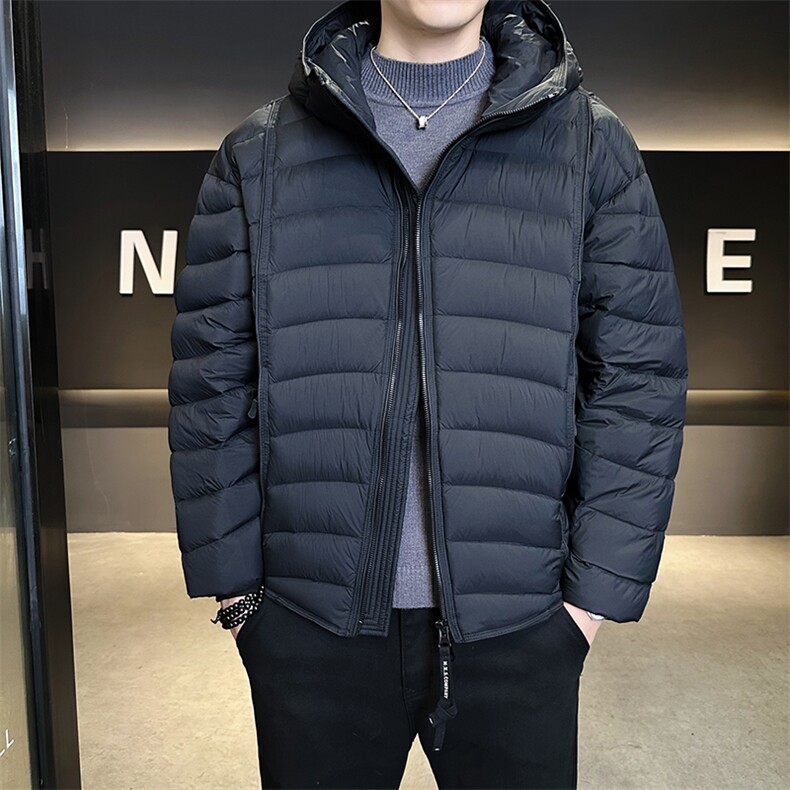 新标902025新款高品质无胆穿刺宽松排骨服连帽羽绒服5878-P355,男装羽绒服,电商A413