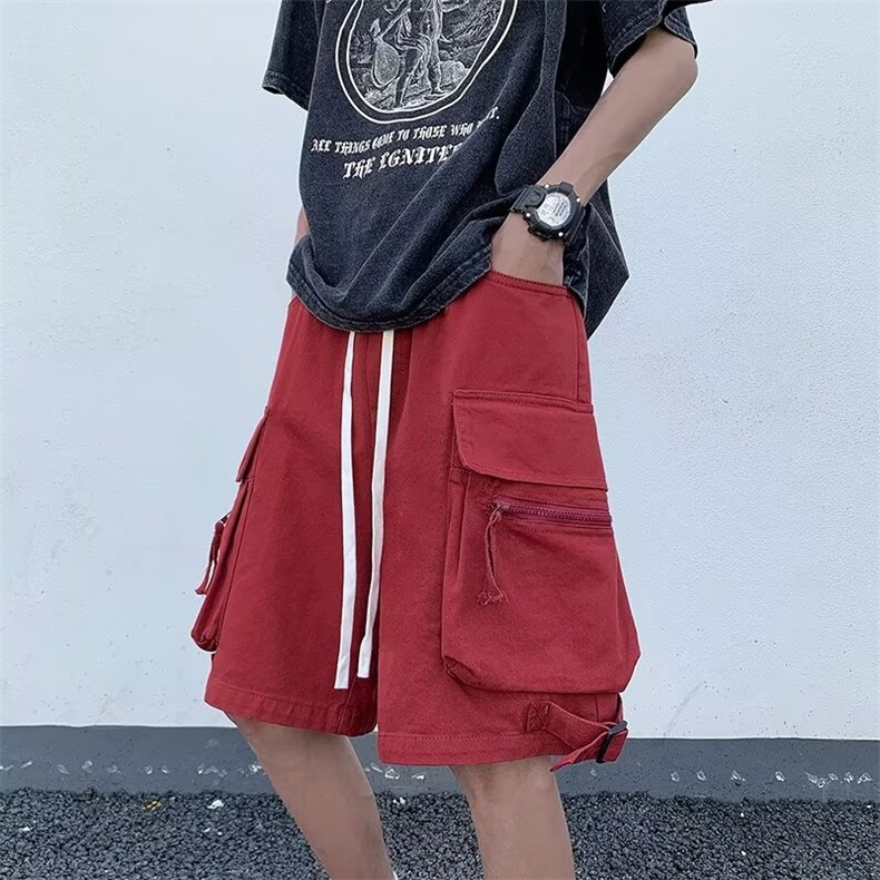 日常宽松型春秋休闲裤高腰时尚都市气质五分裤时尚潮牌男简约,男装休闲裤,星座716-3