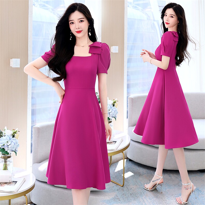 2023年夏季新款时尚气质优雅有女人味的连衣裙，女装连衣裙，时尚俏佳人