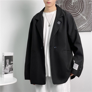 西装外套男港风痞帅小西服休闲D325 F26 P65图片