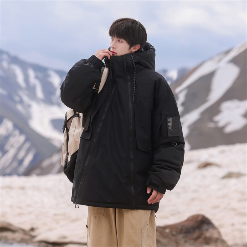 男女冬季工装连帽防寒保暖白鸭绒羽绒服大衣外套A406Y3991P238，男装羽绒服，星座309（原A406）