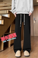 加长高个子微喇裤子男秋季潮牌拉链卫裤190cm美式运动裤KZ032P58，男装休闲裤，电商B312