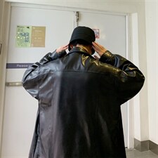 皮衣男潮牌ins港风宽松夹克新款衣服韩版潮流青少年外套PY181-P65，男装夹克，星座1008