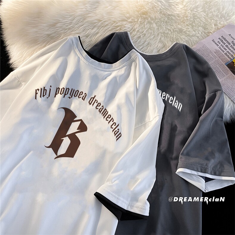 xZ116-T6003-p30-控45华夫格男潮牌美式情t恤男夏季纯棉印花,男装T恤,星座116
