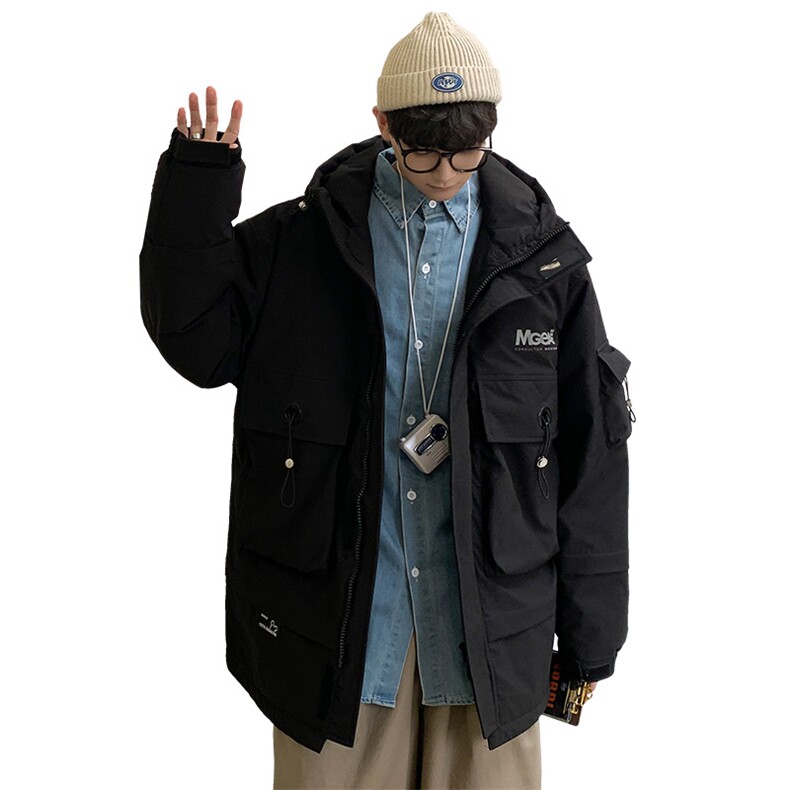 冬季工装大口袋羽绒服90白鸭绒抗寒外套男A436-918-P195控价258,男装羽绒服,电商A436