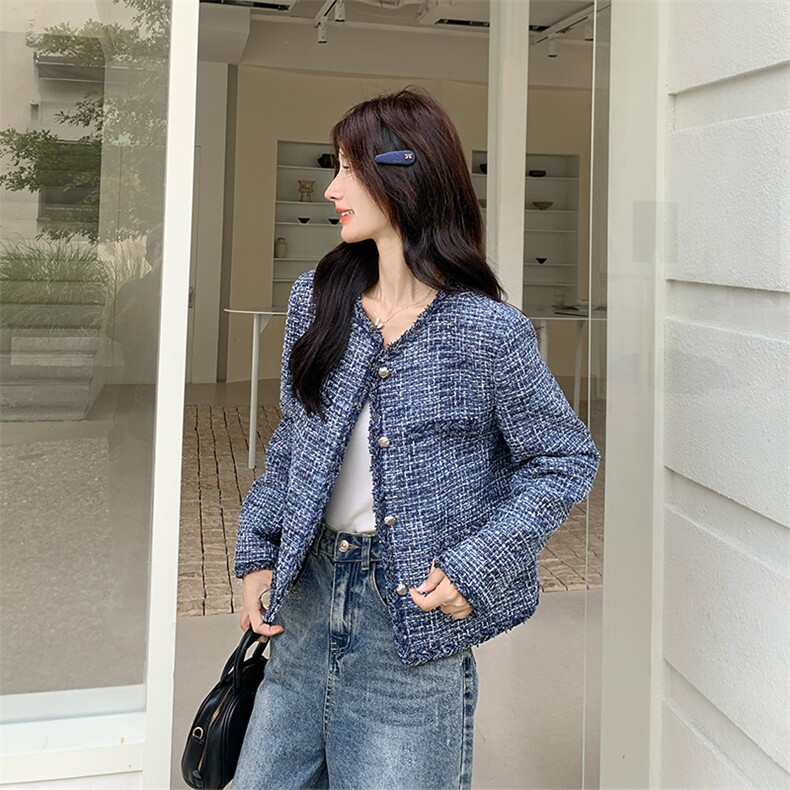 轻奢名媛小香风短款外套女春秋2025新款小个子甜美巨好看流行上衣,女装短外套,2C285