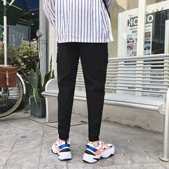 2021春秋装港风宽松男士休闲裤工装裤子男A313/K09/P55，男装休闲裤，电商A313