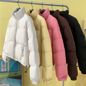 毛毯平铺 可二开立领短款面包服时尚保暖棉服A247-MY500特批65图片