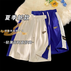 2025夏季新款拼接短裤男女情侣五分裤休闲裤衩沙滩中裤 K1078-P26图片