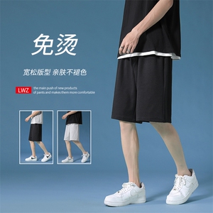 夏季2023薄款外穿速干夏季凉爽休闲裤男士五分裤  WK50-特批20图片