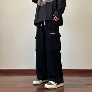 男春季新款港风灯芯绒休闲裤A770P40图片
