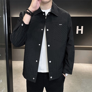 JK2503-P80 秋冬新款大码翻领休闲外套夹克 控129图片