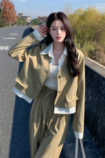 春现-假两件显瘦减龄小香风套装B190-2801-P165-K228，女装套装/套裙，2B190