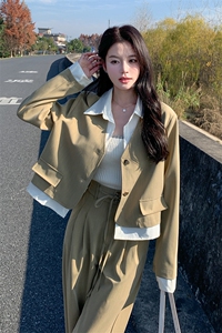 春现-假两件显瘦减龄小香风套装B190-2801-P165-K228图片