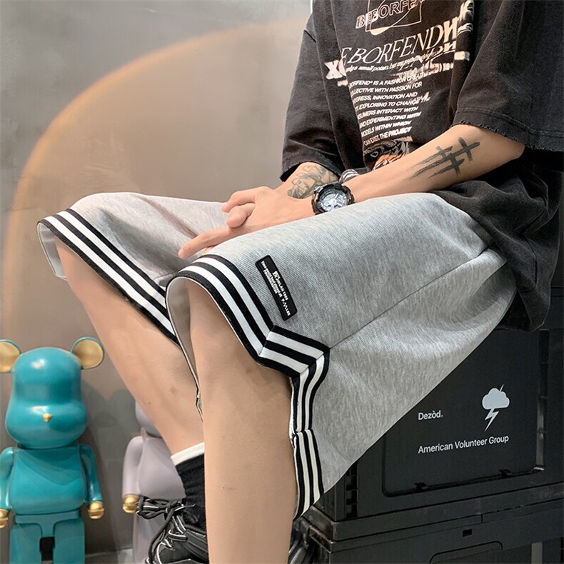 2025新美式ins高街夏季运动裤短裤五分裤休闲裤XZ212-1-QBK20-P38,男装牛仔裤,星座212-1