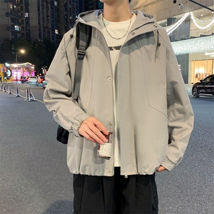 外套男春秋新款男士冲锋衣宽松休闲美式工装夹克JK02638-P73图片